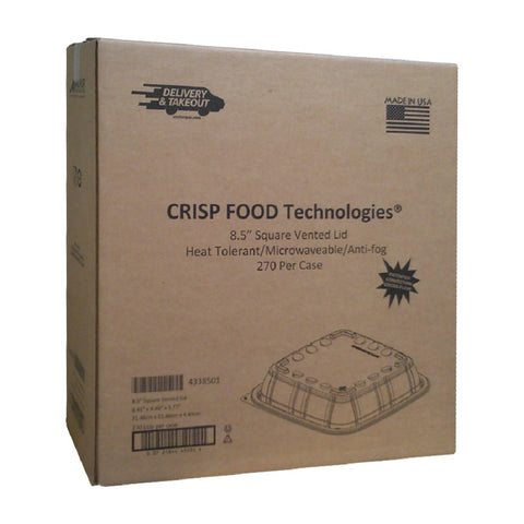 Crisp Food Technologies® LID PLASTIC DOME CLEAR VENTED ANTI-FOG CFL85