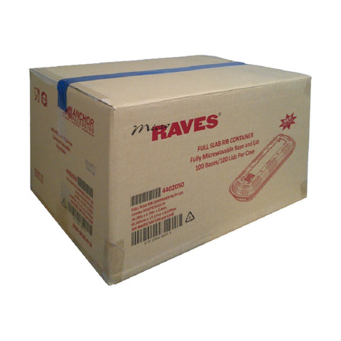 Anchor Packaging Polypropylene Black and Clear Hinged Container, 32 Ounce Capacity -- 100 per case