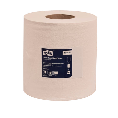 Tork White 1 Ply Centerfeed Molded Fiber Paper Wiper, 299.917 feet x 7.7 inch -- 6 per case