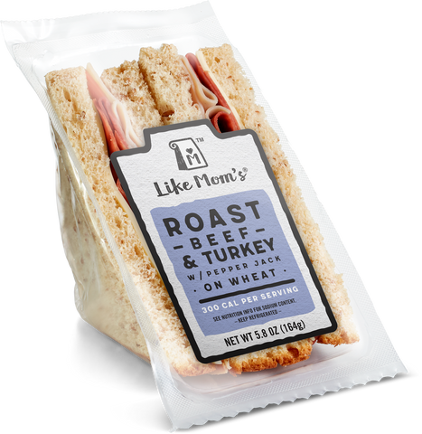 Mom's SANDWICH ROAST BEEF TURKEY W/ PEPPER JACK 5.8 OZ 10000010100