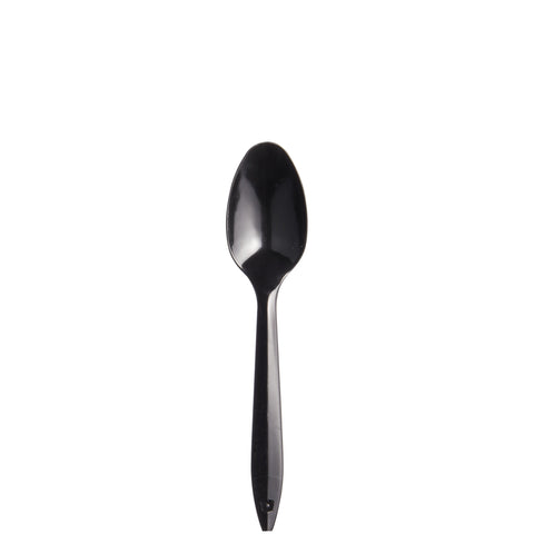 Spoon Tea Plastic Medium Weight Black