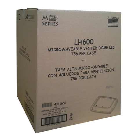 Anchor Packaging MicroRaves Clear Rectangle Polypropylene Dome Lid Only, 16 Ounce -- 756 per case