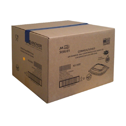 Anchor Packaging CONTAINER PLASTIC COMBO W/ LID CLEAR 16 OZ