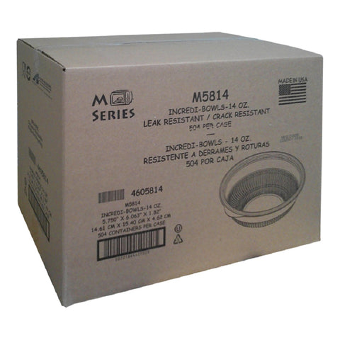 Bowl Plastic Shallow Black 14 Oz