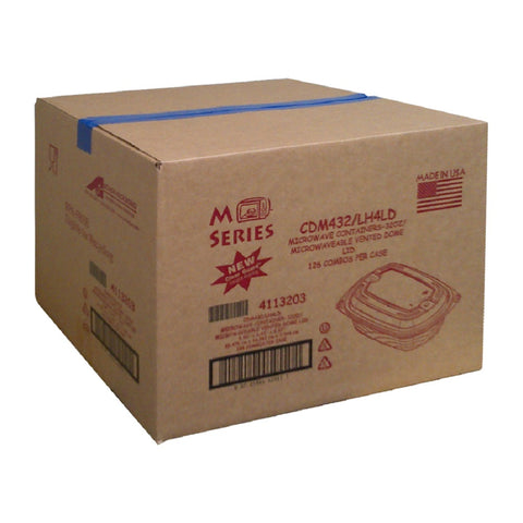 MicroRaves® CONTAINER PLASTIC OBLONG COMBO W/ LID 8X6 32 OZ