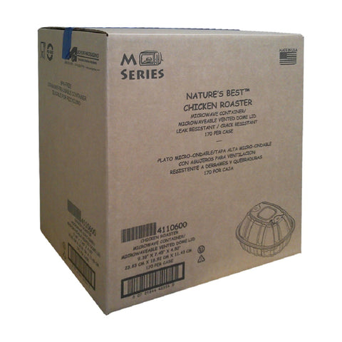 Anchor Packaging Natures Best Polypropylene Large Black Base with Clear Vented Lid Roaster, 9.44 x 7.51 x 4.5 inch -- 170 per case