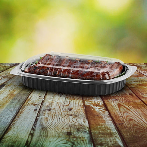 Anchor Packaging MicroRaves Polypropylene 1 Compartment Platter, 32 Ounce -- 250 per case