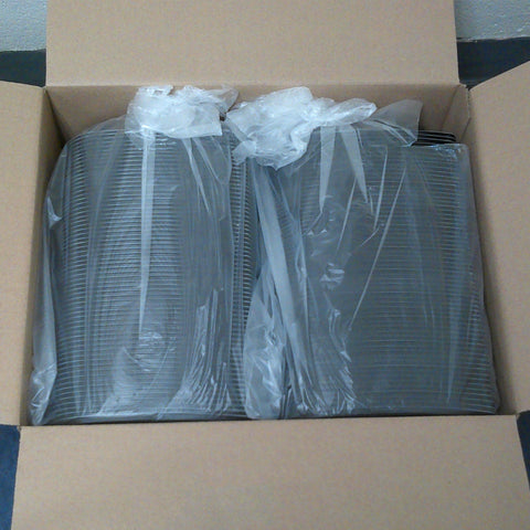 Anchor Packaging MicroRaves Black Polypropylene 2-Compartment Container, 8.79 x 6.35 x 1.56 inch -- 252 per case