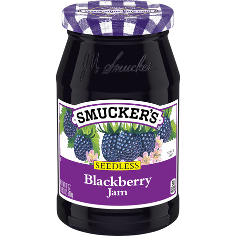 Smucker's® JAM BLACKBERRY SEEDLESS GLASS JAR