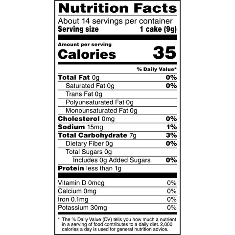 Quaker® SNACK RICE CAKE PLAIN SALTED LIGHTLY