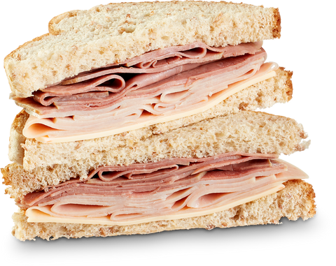 Landshire® SANDWICH WEDGE ROAST BEEF TURKEY & CHEESE 10000004483