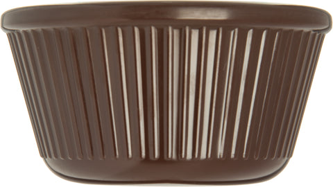 Carlisle RAMEKIN MELAMINE CHOCOLATE 4 OZ