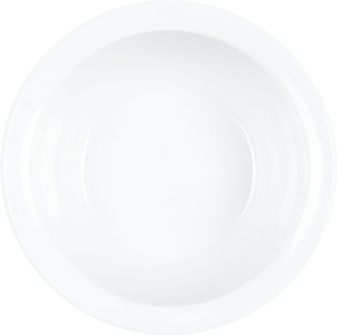 Carlisle BOWL NAPPIE RIMMED KINGLINE™ MELAMINE WHITE 12.5 OZ