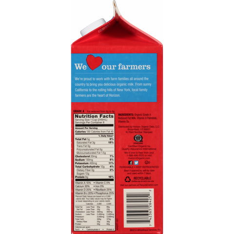 Horizon Organic MILK WHITE 2% ORGANIC