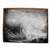 Mullinix Packaging CONTAINER MICRO HINGED SMALL 1-COMPARTMENT BLACK/CLEAR VENTED 6X6X3