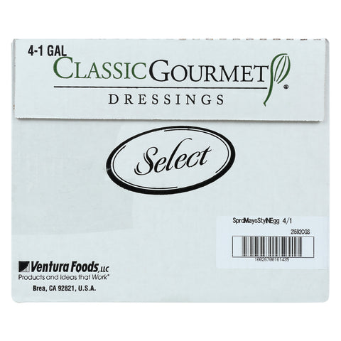 Classic Gourmet Select Mayonnaise Style Spread, 7.7 Pound -- 4 per case.