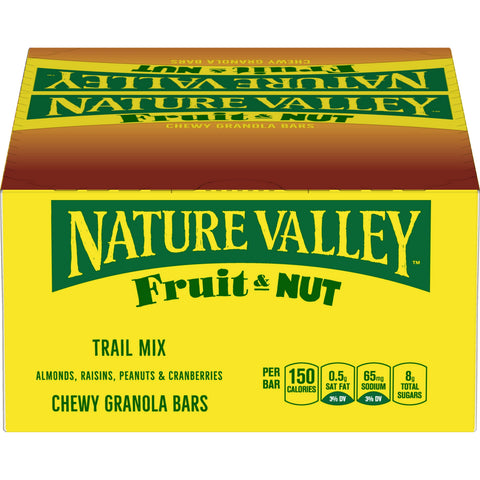 Nature Valley Fruit and Nut Chewy Trail Mix Bar - 1.2 oz. bar, 128 per case