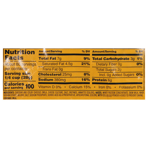 Cheese Velveeta Feather Shred Bag