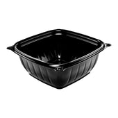 PresentaBowls Pro® BOWL SQUARE PLASTIC BLACK 12 OZ