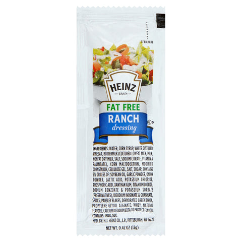 Heinz® DRESSING RANCH FAT FREE SINGLE SERVE PACKET
