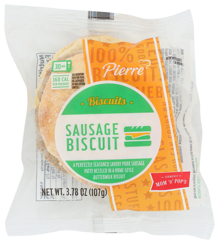 Sandwich Sausage Biscuit 3.7 Oz 0716