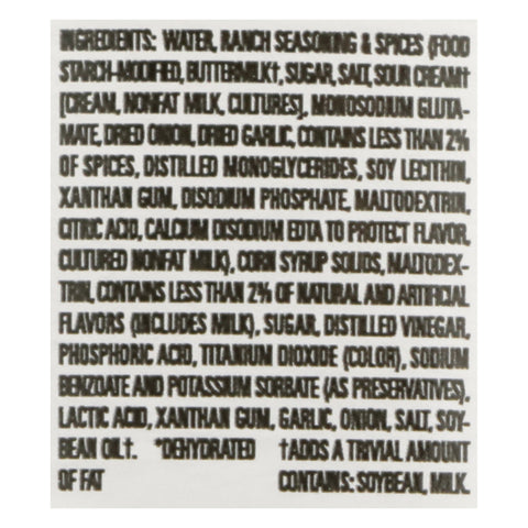 Dressing Ranch Original Fat Free Refrigerated
