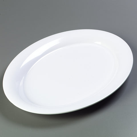 Carlisle PLATTER OVAL WIDE RIM DESIGNER DISPLAYWARE™ WHITE 21X15