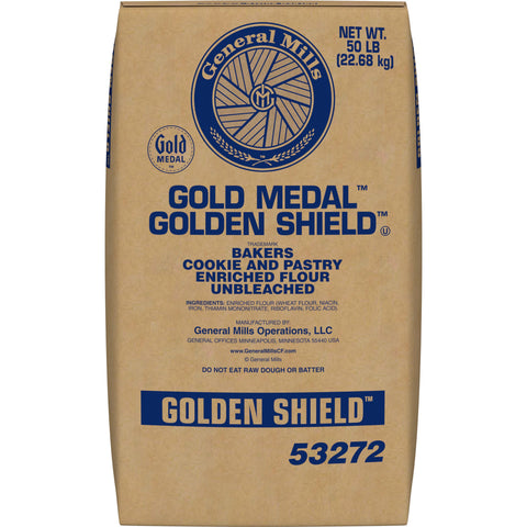 Gold Medal Golden Shield Unbleached Cookie and Pastry Enriched Flour, 50 Pound -- each