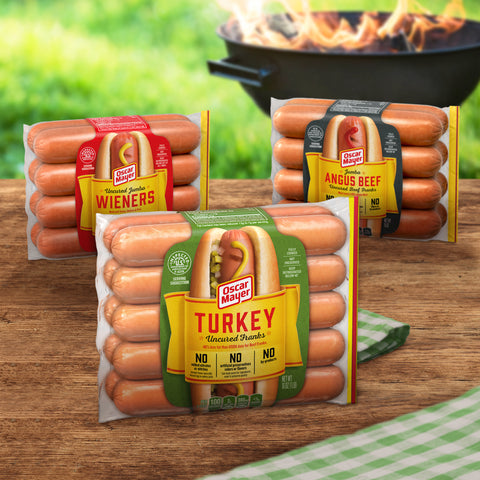 Kraft Oscar Mayer Hot Dog - Louis Rich Original Turkey Frank, 16 Ounce -- 12 per case.