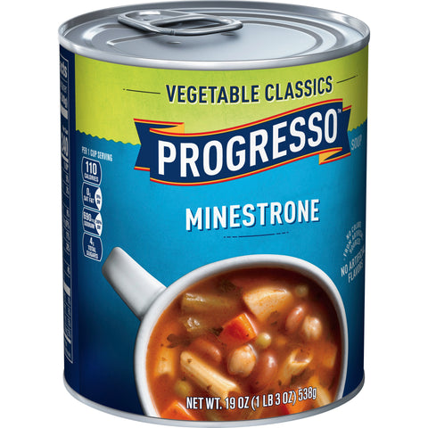 Progresso Minestrone Soup - 19 oz. can, 12 per case