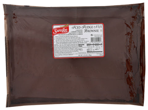 Sara Lee Frozen BROWNIE FUDGE NUT ICED 12X16