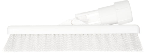 Carlisle BRUSH FLOOR SWIVEL SCRUB® W/ POLYESTER BRISTLES WHITE 8