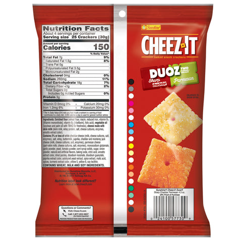 Cracker Duoz Sharp Cheddar/parmesan