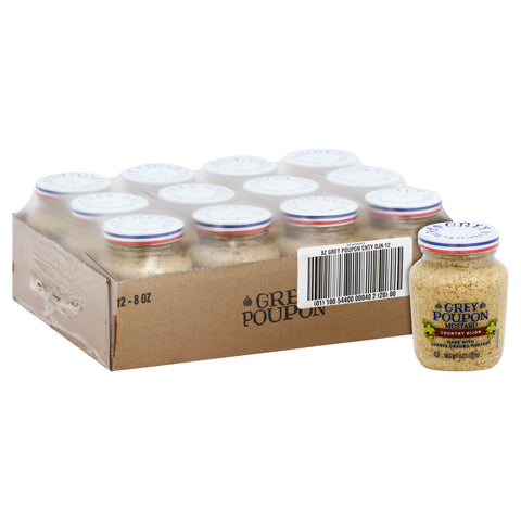 Grey Poupon Country Mustard, 8 Ounce -- 12 Case