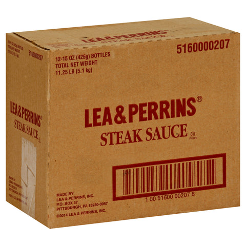 Lea and Perrins Traditional Steak Sauce, 15 ounce -- 12 per case