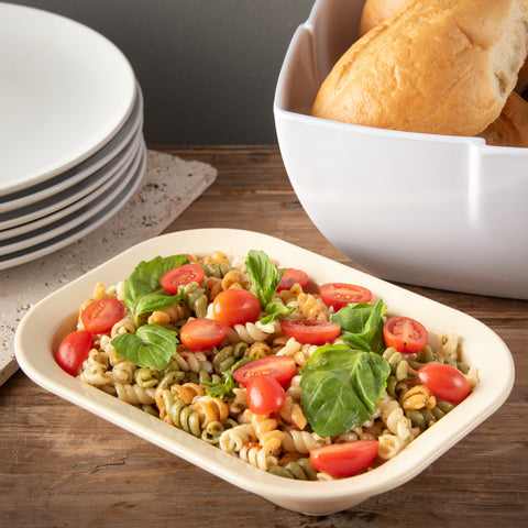 Carlisle BAKER SERVER RECTANGLE MELAMINE TAN 28 OZ