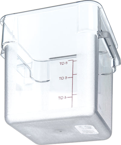 StorPlus™ CONTAINER FOOD STORAGE PLASTIC CLEAR SQUARE 8 QT