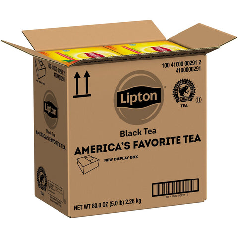 Lipton Black Enveloped Hot Tea Bags, 100 count -- 10 per case