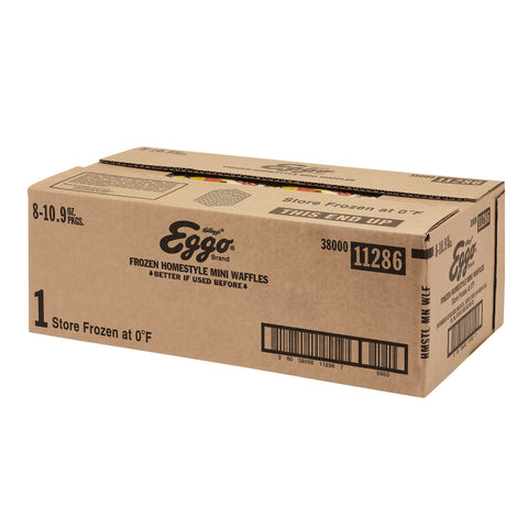 Kelloggs Eggo Minis Homestyle Waffles, 10.9 Ounce -- 8 per case.