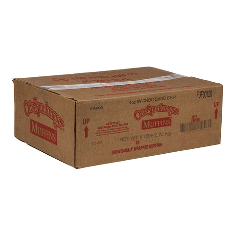 Otis Spunkmeyer Delicious Essentials Chocolate Chocolate Chip Muffin, 4 Ounce -- 24 per case.