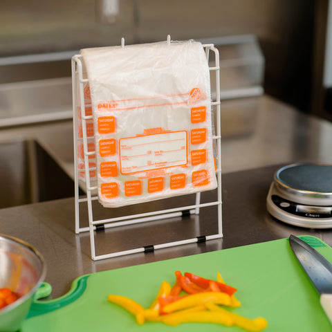 National Checking BAG PLASTIC PORTION COLOR CODED ORANGE SATURDAY 6.5X7