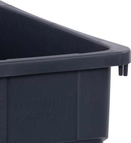 Carlisle CONTAINER WASTE TRIMLINE™ RECTANGLE TRASH CAN GREY 15 GAL