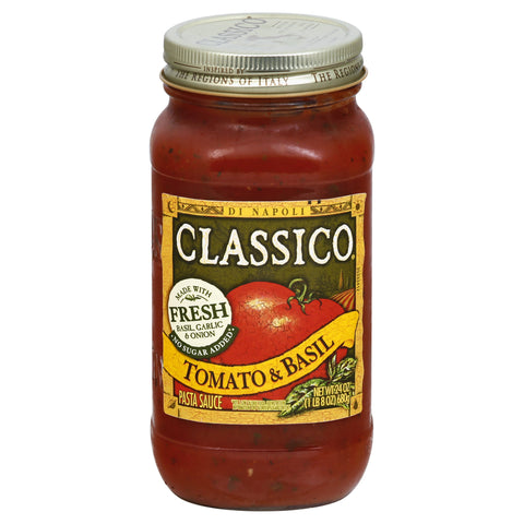 Classico Tomato & Basil Sauce, 26 Ounce -- 12 Case