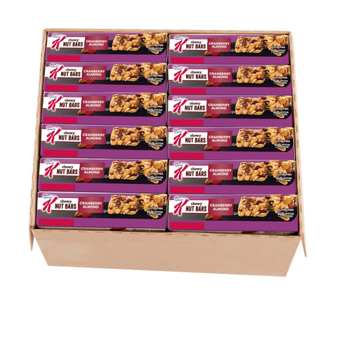 Kelloggs Special K Cranberry Almond Cereal Chewy Nut Bar, 1.16 Ounce -- 72 per case.