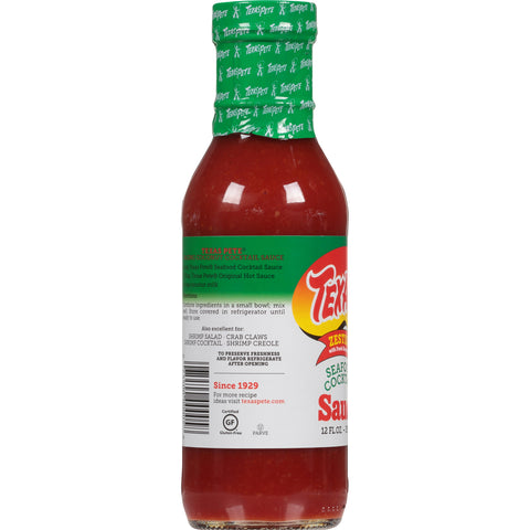 Texas Pete® SAUCE COCKTAIL SEAFOOD ZESTY GLASS BOTTLE