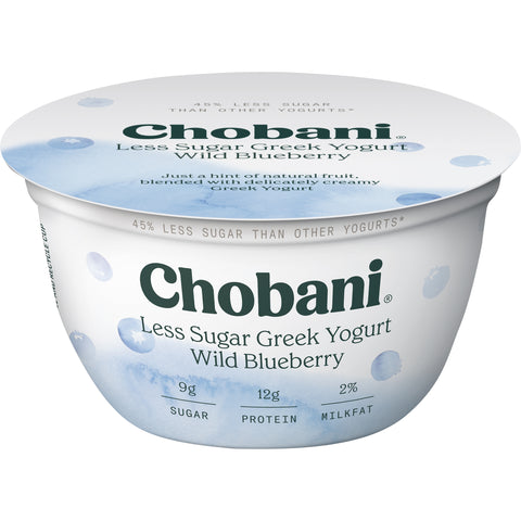 Chobani YOGURT GREEK BLUEBERRY WILD LESS SUGAR