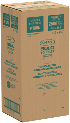 Cup Plastic Portion Souffle Translucent 1 Oz