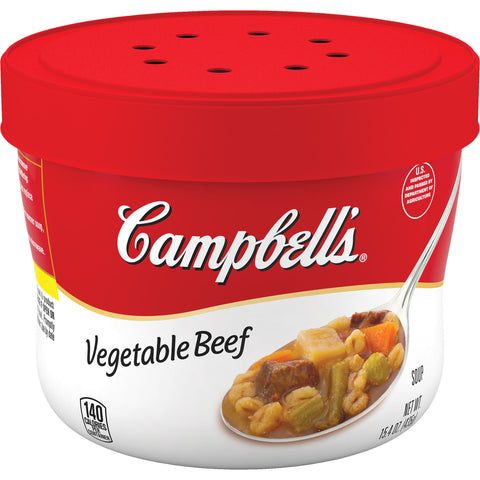 Campbell's® SOUP VEGETABLE RED & WHITE BEEF BOWL MICROWAVEABLE