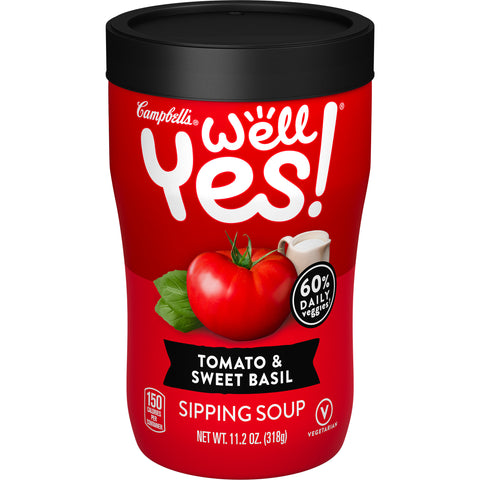 Well Yes SOUP SIP TOMATO & SWEET BASIL