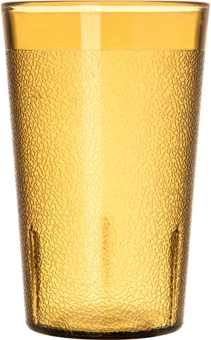 Carlisle TUMBLER STACKABLE™ PEBBLED SAN PLASTIC AMBER 9.5 OZ